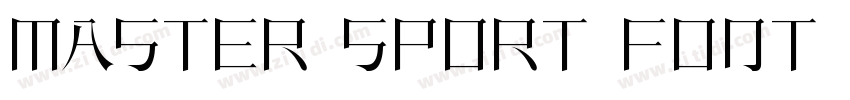 Master Sport Font 英文字体转换
